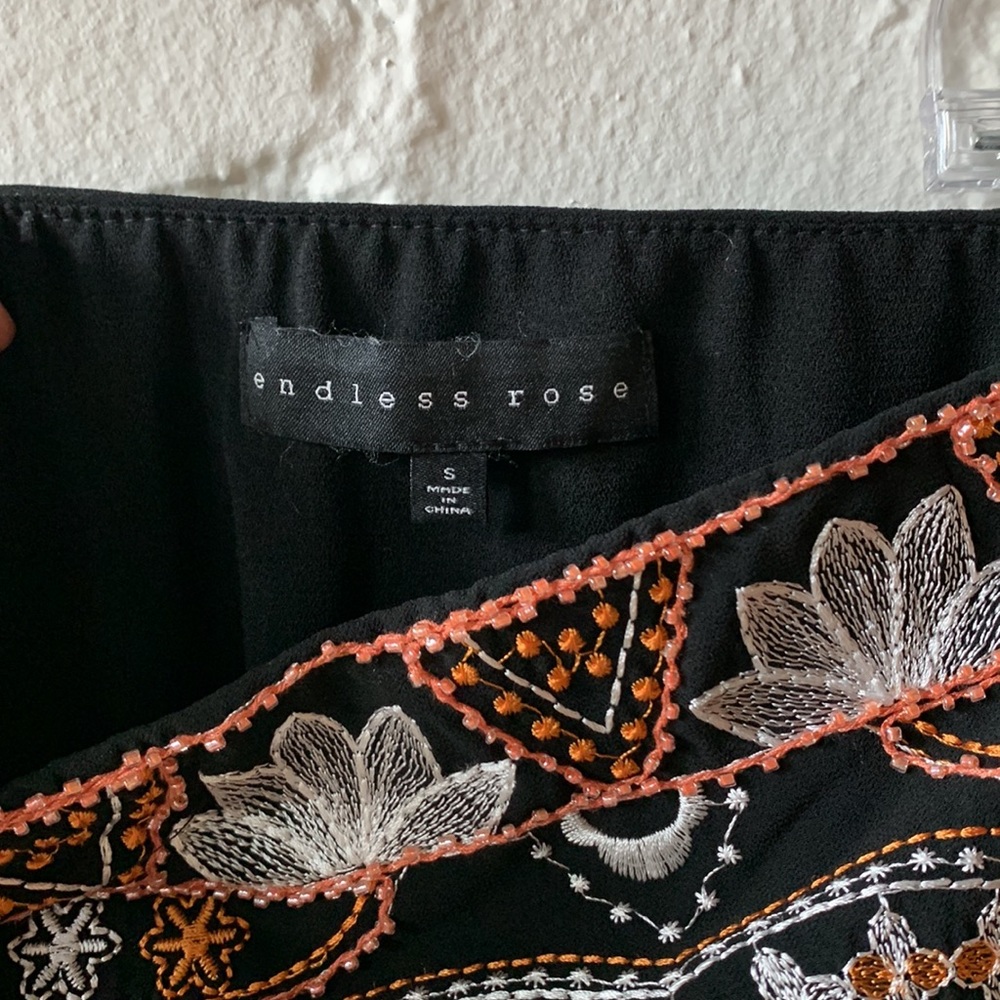 Embroidered Mini Skirt - Picture 3 of 4